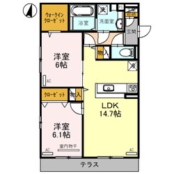 百花園EASTの物件間取画像